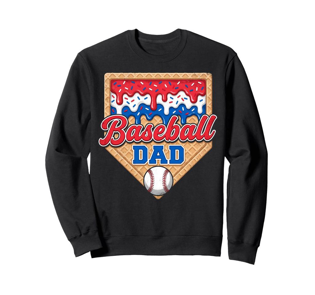 Ice Cream Drip Home Plate Baseball Sweatshirt - Custom Art Print Men Women - T-Shirt, Sweatshirt, Hoodie