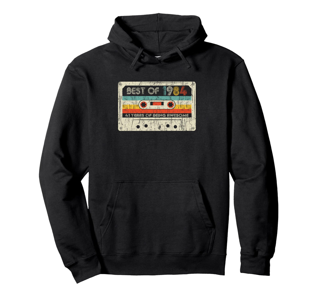 Best 1984 Birthday Yrs 1984 Cassette Tape Hoodie - Streetwear Style Unisex - T-Shirt, Sweatshirt, Hoodie