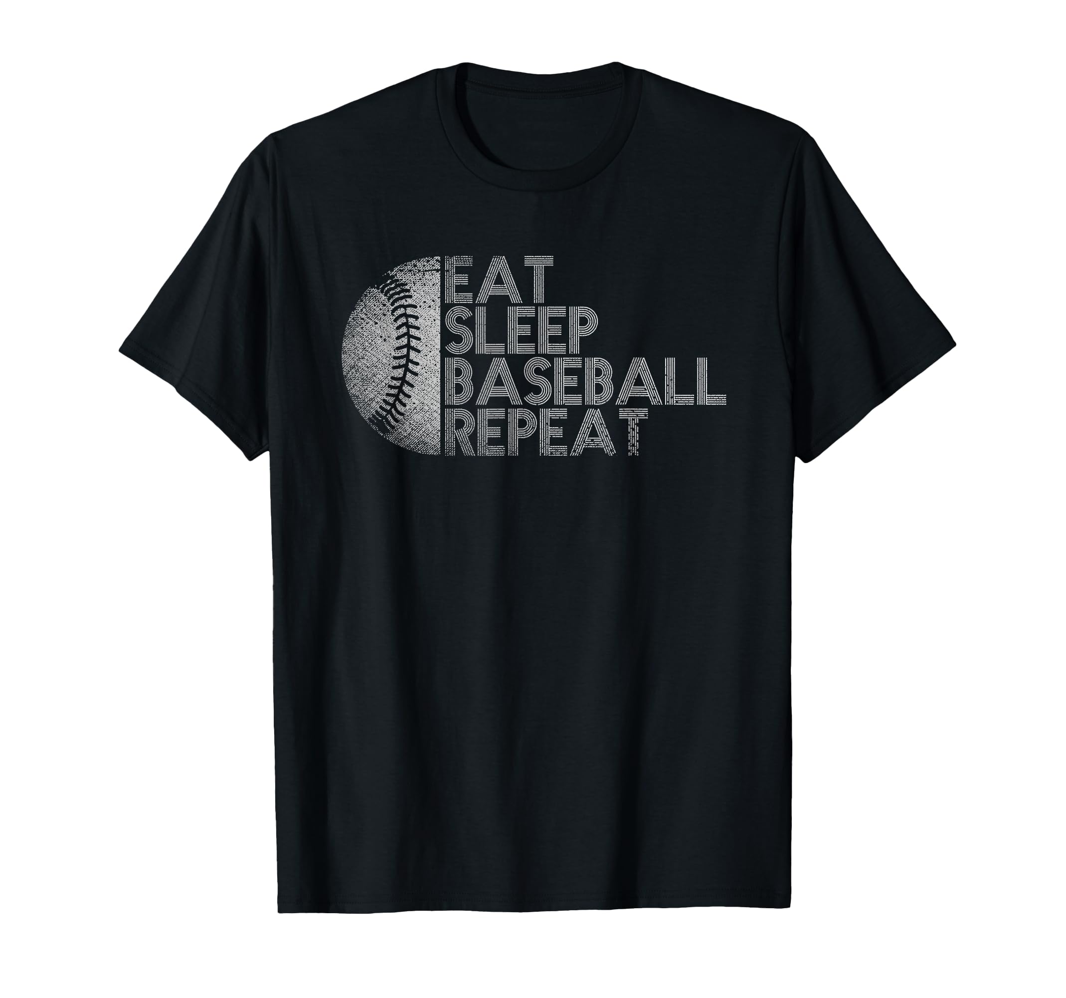Eat Sleep Baseball Repeat T-Shirt - Casual Everyday Wear for Adults - T-Shirt, Sweatshirt, Hoodie
