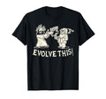 Evolve This Jesus And Darwin 3 T-Shirt - Fun Novelty Design Unisex - T-Shirt, Sweatshirt, Hoodie