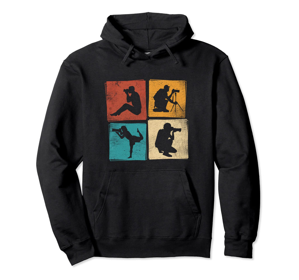 Photographer Positions Camera Hoodie - Casual Everyday Wear for Adults - T-Shirt, Sweatshirt, Hoodie
