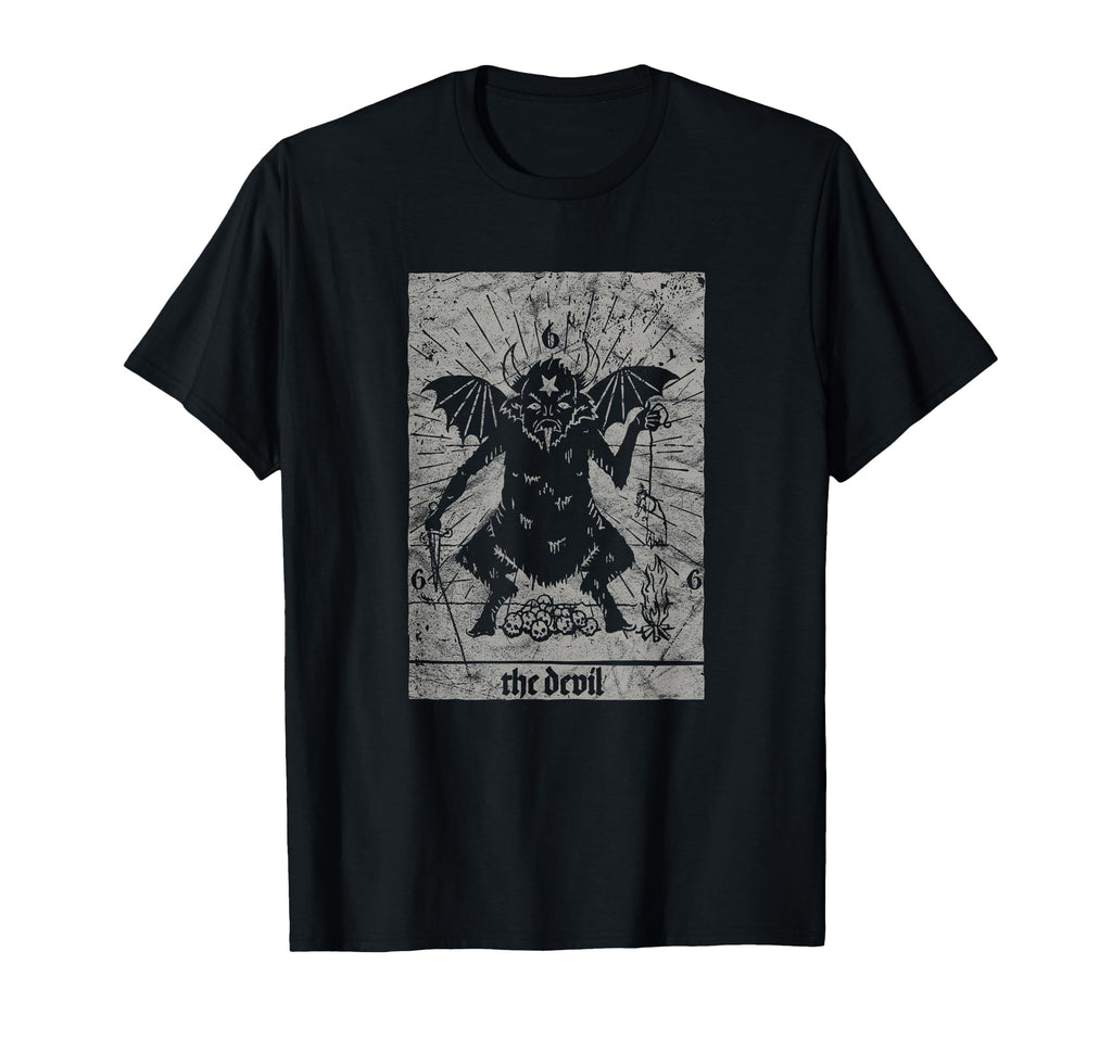 Occult Baphomet Tarot Card Satanic T-Shirt - Fun Novelty Design Men Women - T-Shirt, Sweatshirt, Hoodie