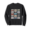 Cassette Tapes Music Fan Musician Sweatshirt - Streetwear Style for Adults - T-Shirt, Sweatshirt, Hoodie