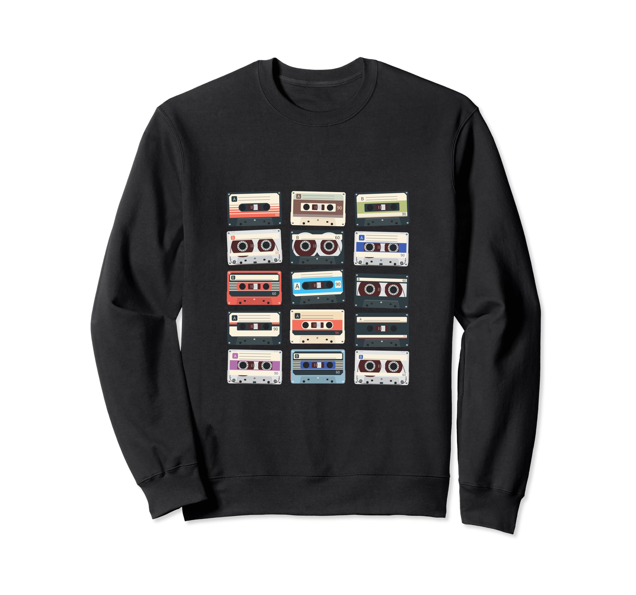 Cassette Tapes Music Fan Musician Sweatshirt - Streetwear Style for Adults - T-Shirt, Sweatshirt, Hoodie