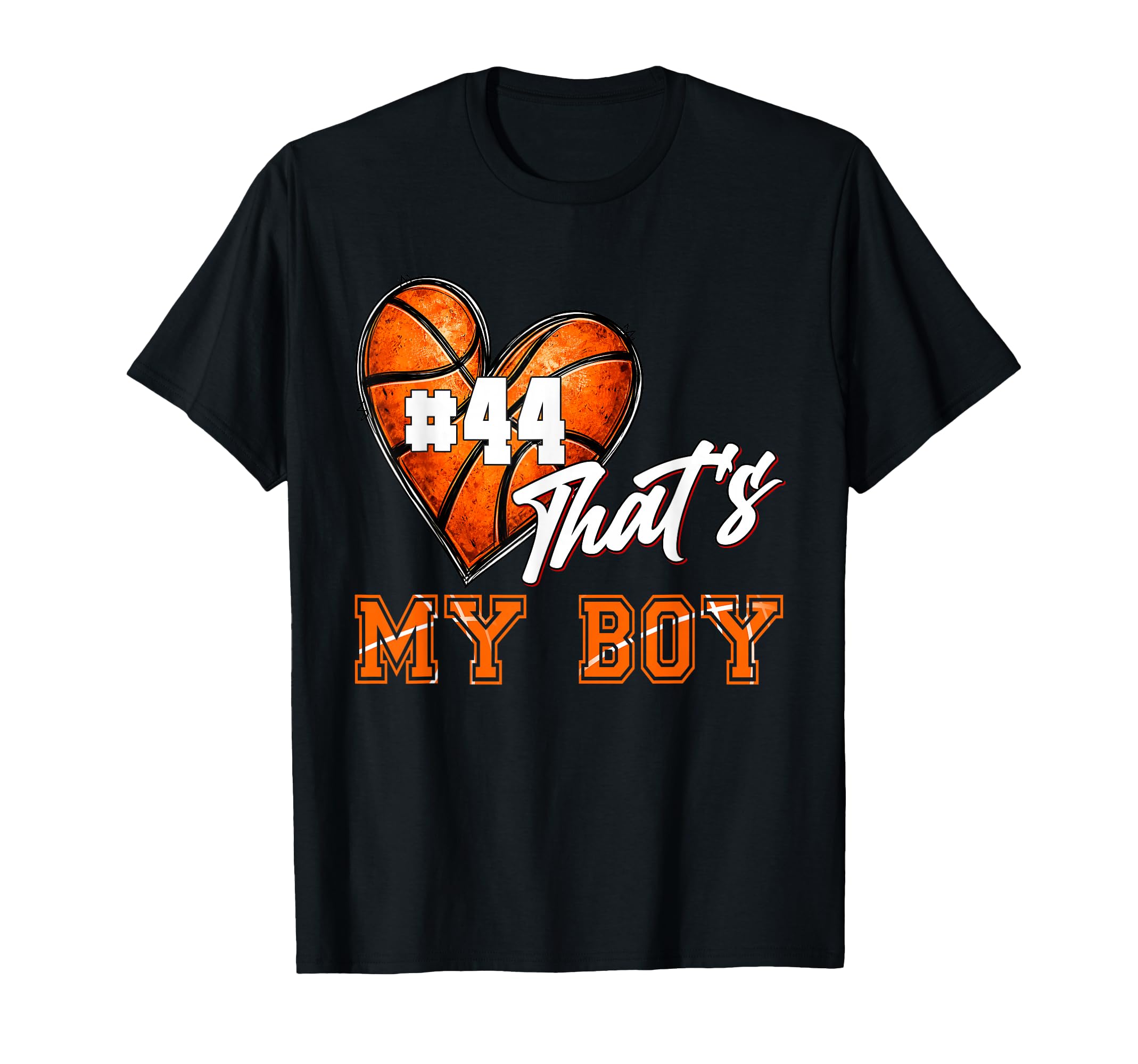 My Baseketball Number 44 Game Day T-Shirt - Aesthetic Graphic for Adults - T-Shirt, Sweatshirt, Hoodie