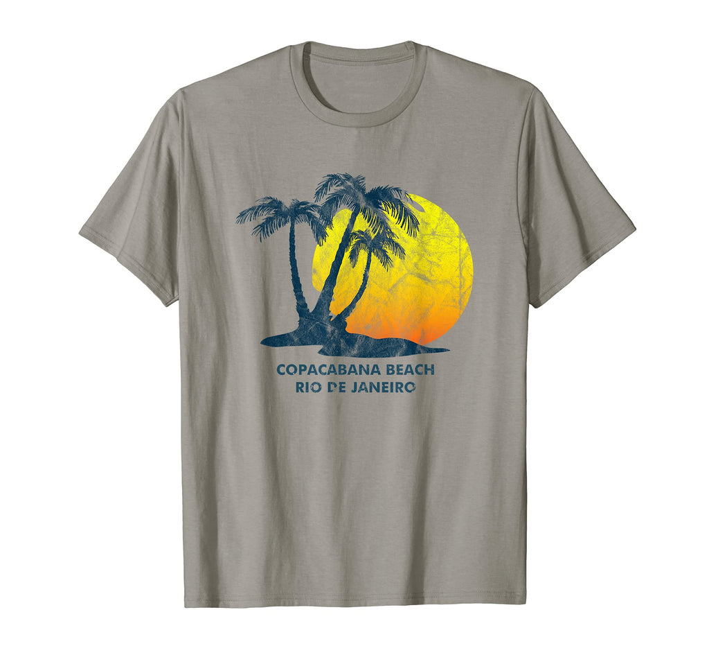 Copacabana Beach Rio De Janeiro Sunset T-Shirt - Graphic Print Men Women - T-Shirt, Sweatshirt, Hoodie