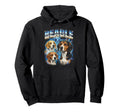 Beagle 80S Dog Lover Funny 90S Hoodie - Fun Novelty Design for Adults - T-Shirt, Sweatshirt, Hoodie
