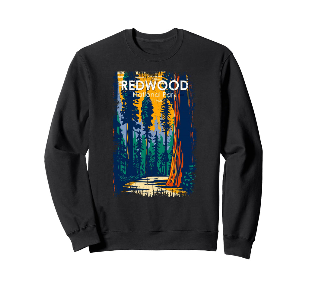 Redwood National Park Distressed Sweatshirt - Unique Graphic Unisex - T-Shirt, Sweatshirt, Hoodie
