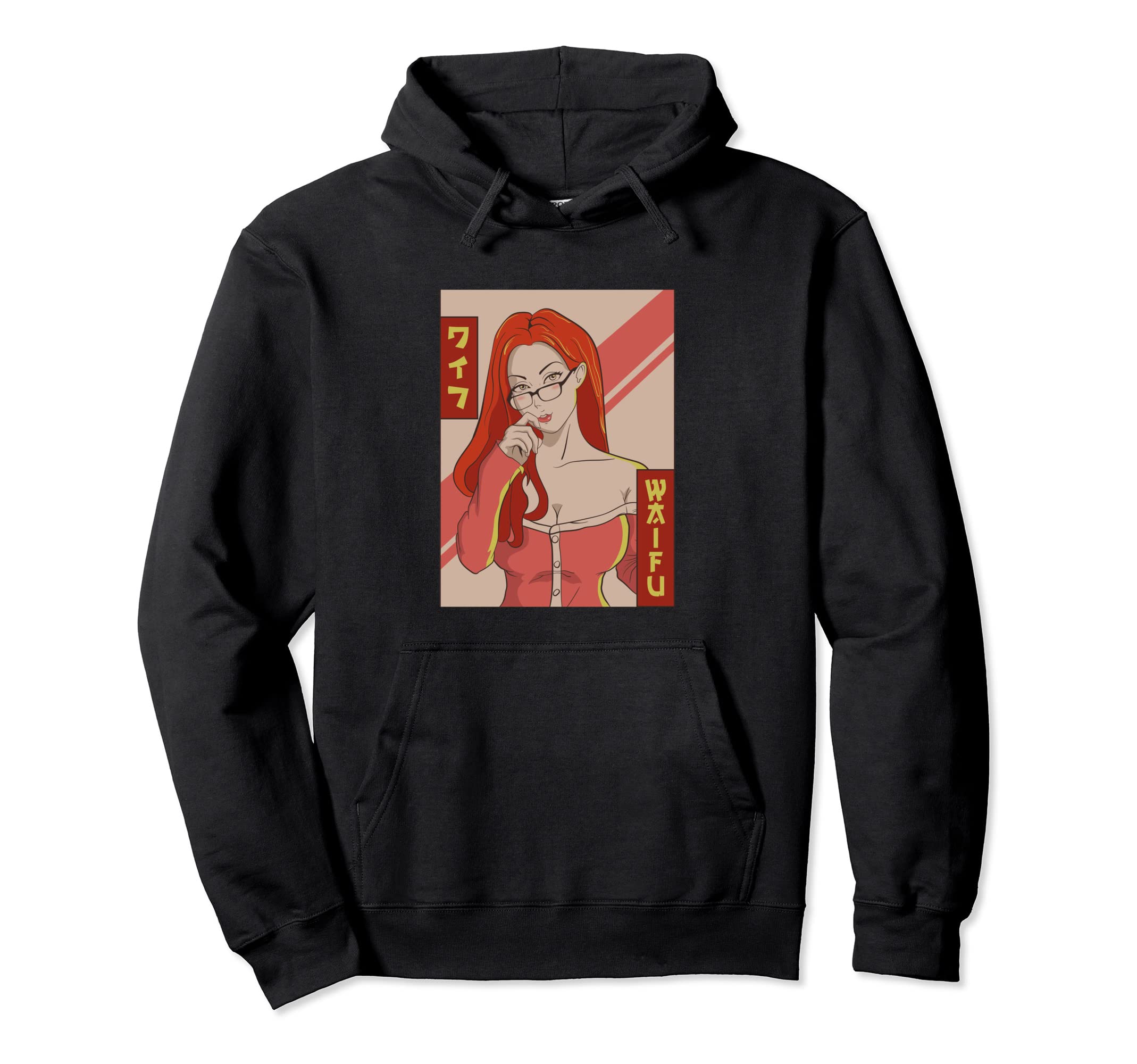 Waifu Anime Japanese Vaporwave Hoodie - Custom Art Print Men Women - T-Shirt, Sweatshirt, Hoodie