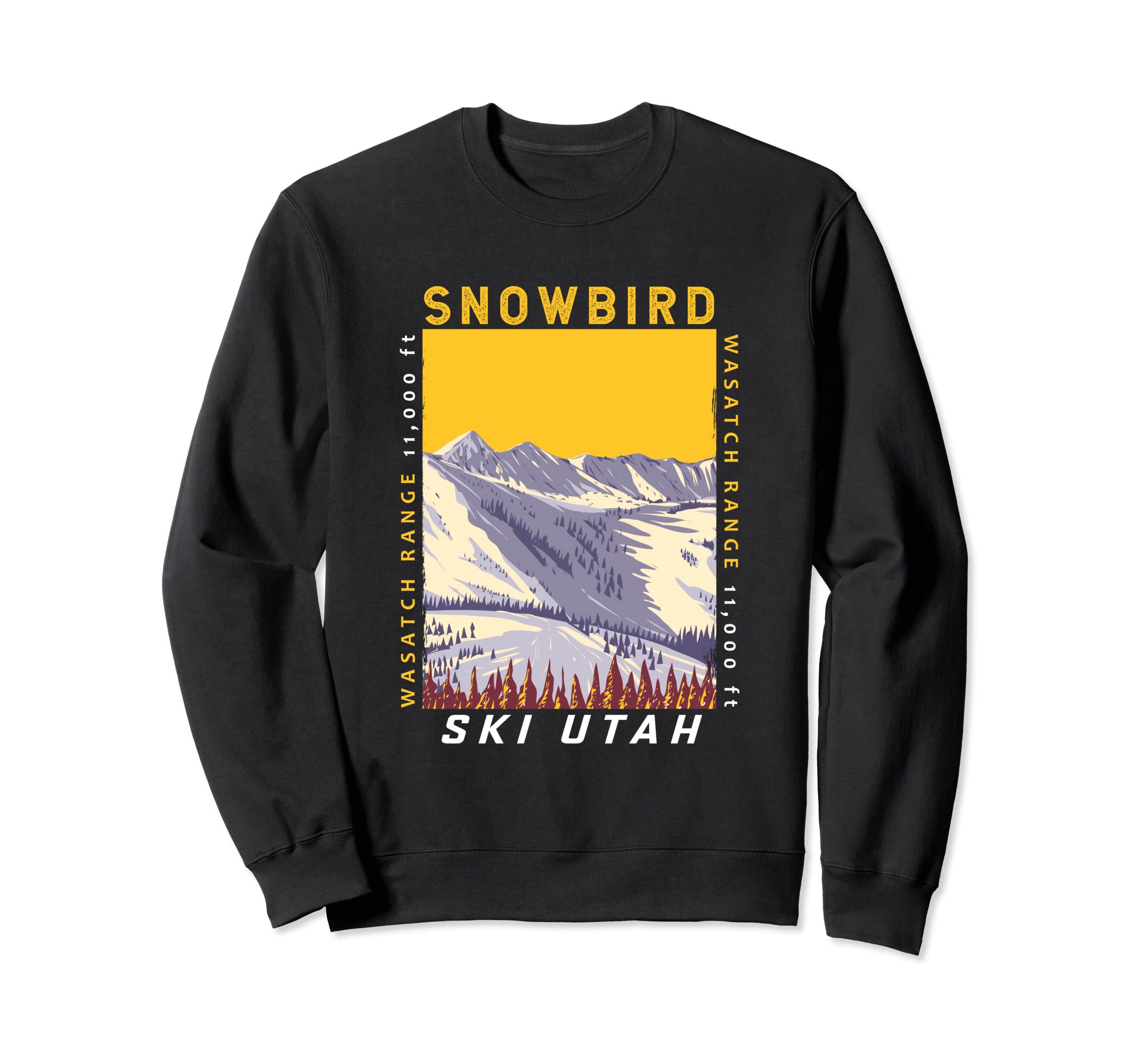 Snowbird Ski Area Utah Distressed Sweatshirt - Aesthetic Graphic for Adults - T-Shirt, Sweatshirt, Hoodie