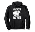 Baseball Pitcher Mom Proud Baseball Hoodie - Novelty Apparel Unisex - T-Shirt, Sweatshirt, Hoodie