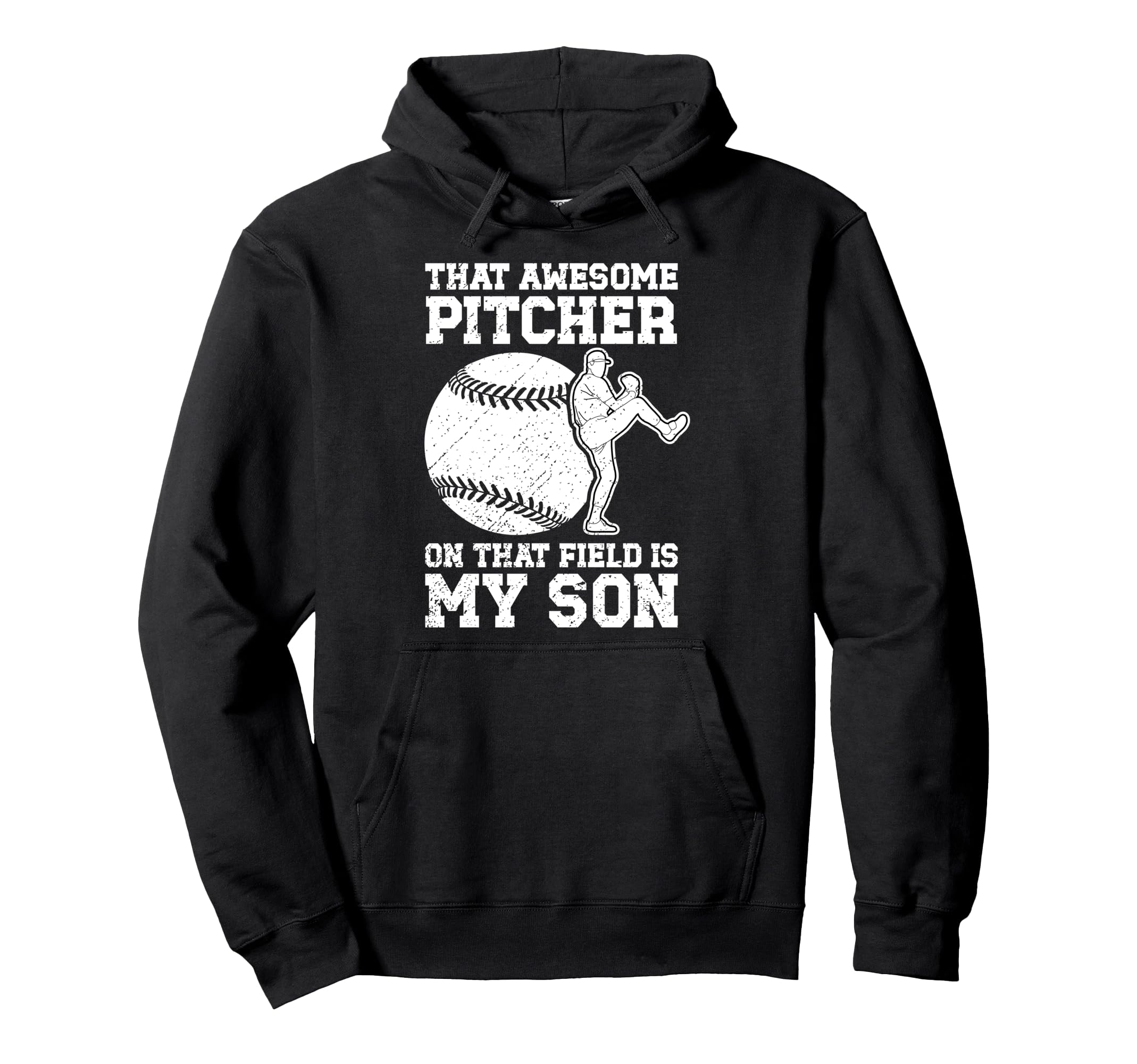 Baseball Pitcher Mom Proud Baseball Hoodie - Novelty Apparel Unisex - T-Shirt, Sweatshirt, Hoodie