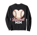 Heart Baseball Mom Mothers Day Sweatshirt - Streetwear Style Unisex - T-Shirt, Sweatshirt, Hoodie