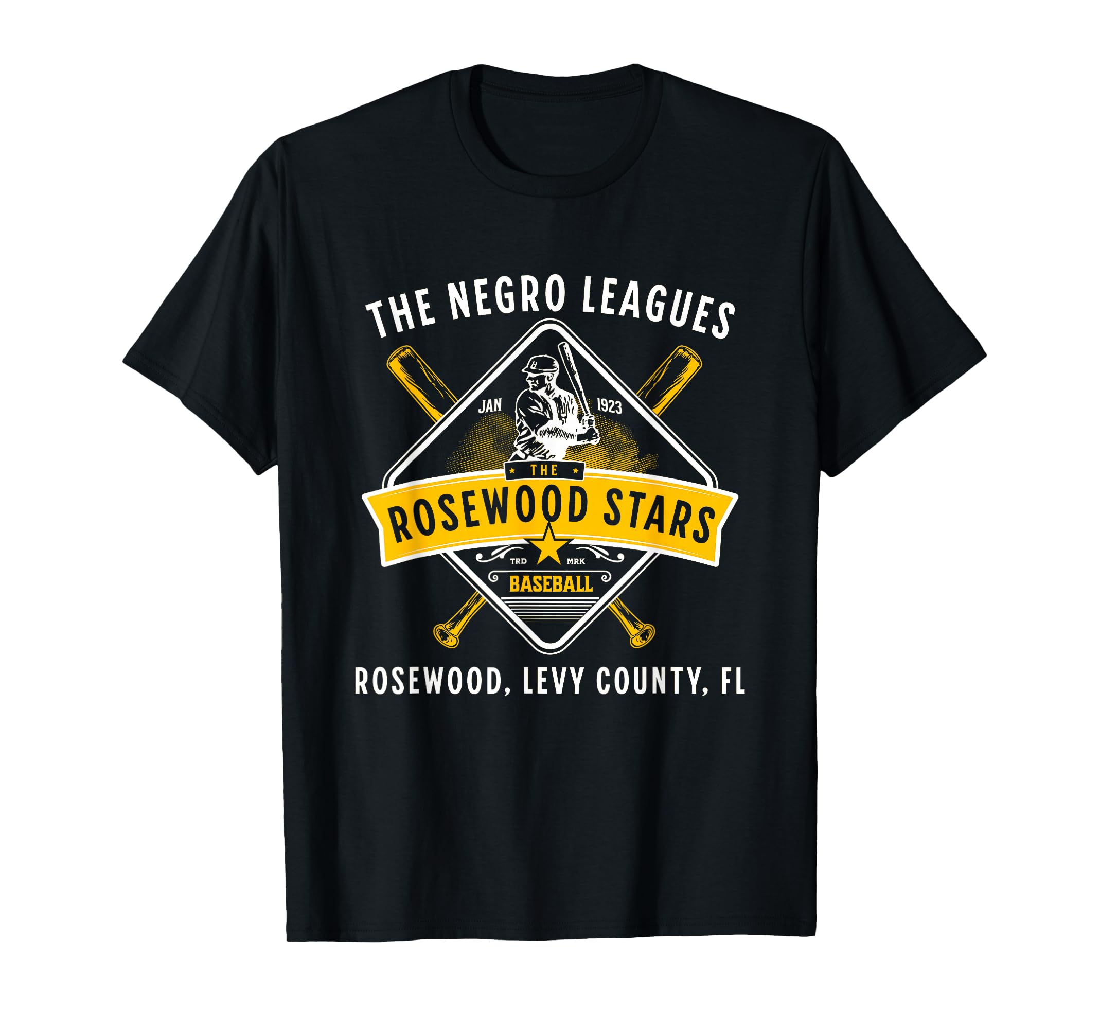 Rosewood Stars 1923 Negro League Baseball T-Shirt - Novelty Apparel Unisex - T-Shirt, Sweatshirt, Hoodie