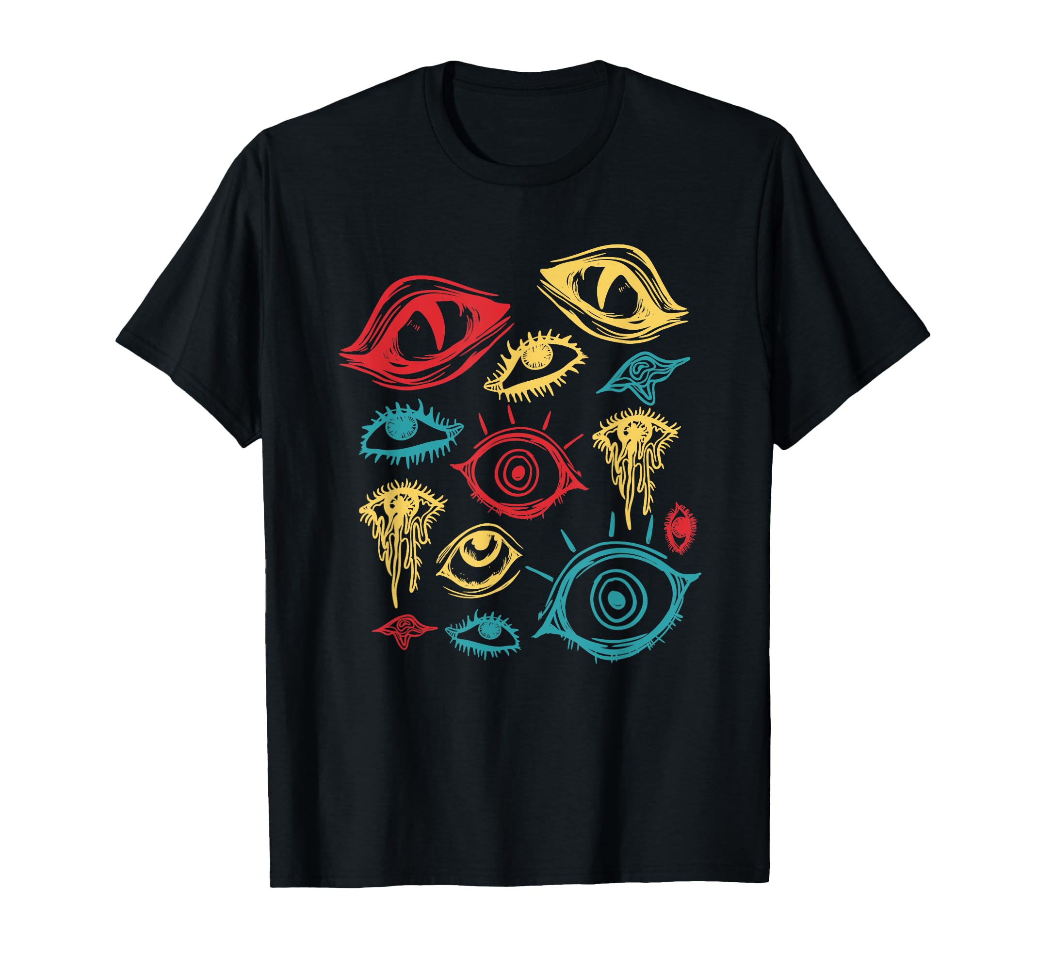Weirdcore Aesthetic Horror Creepy Eyes T-Shirt - Novelty Apparel for Adults - T-Shirt, Sweatshirt, Hoodie