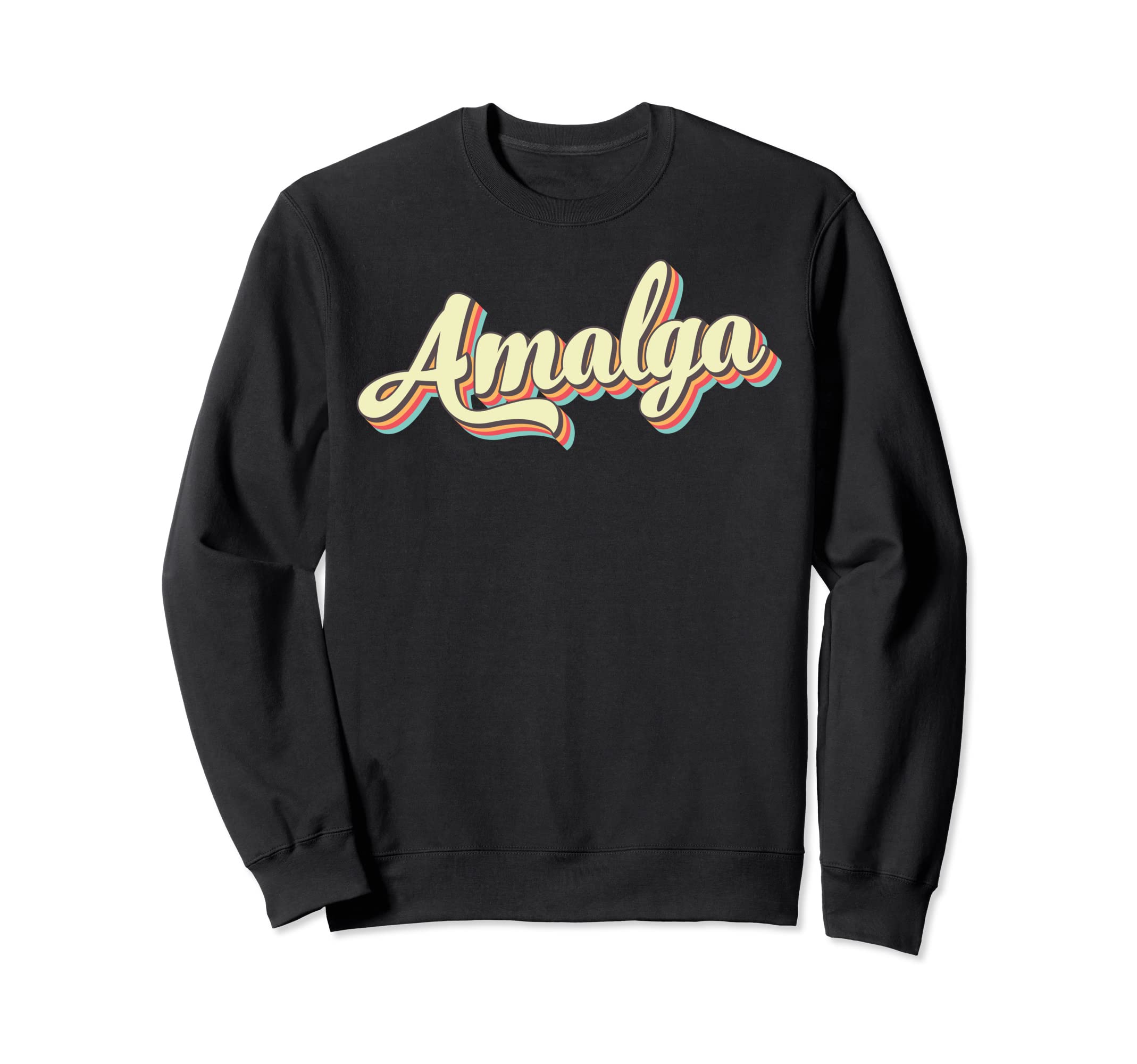 Amalga Art Baseball Font Sweatshirt - Graphic Print Men Women - T-Shirt, Sweatshirt, Hoodie