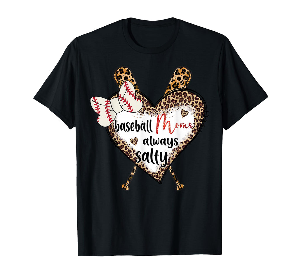 Mom Squad Leopard Baseball Mother Sport T-Shirt - Graphic Print Men Women - T-Shirt, Sweatshirt, Hoodie