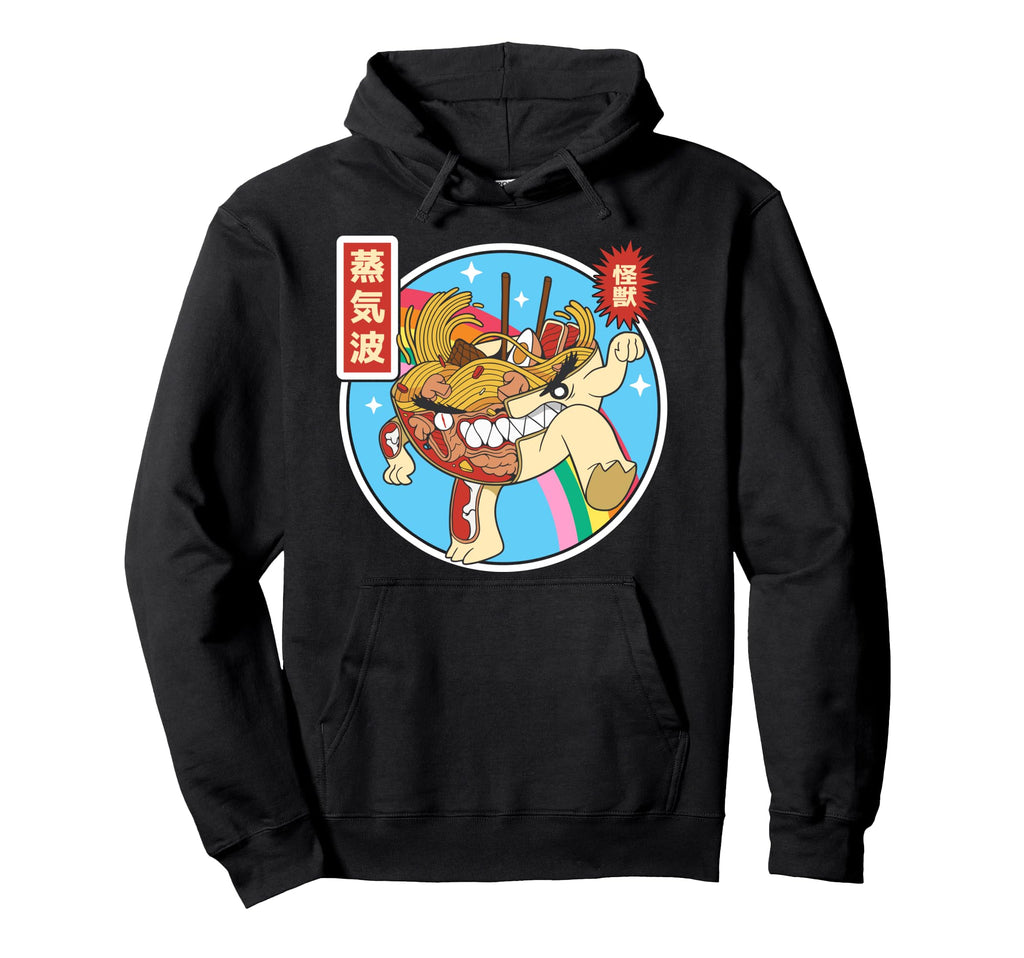 Angry Ramen Bowl X Ray Rainbow Japan Hoodie - Trendy Graphic Men Women - T-Shirt, Sweatshirt, Hoodie