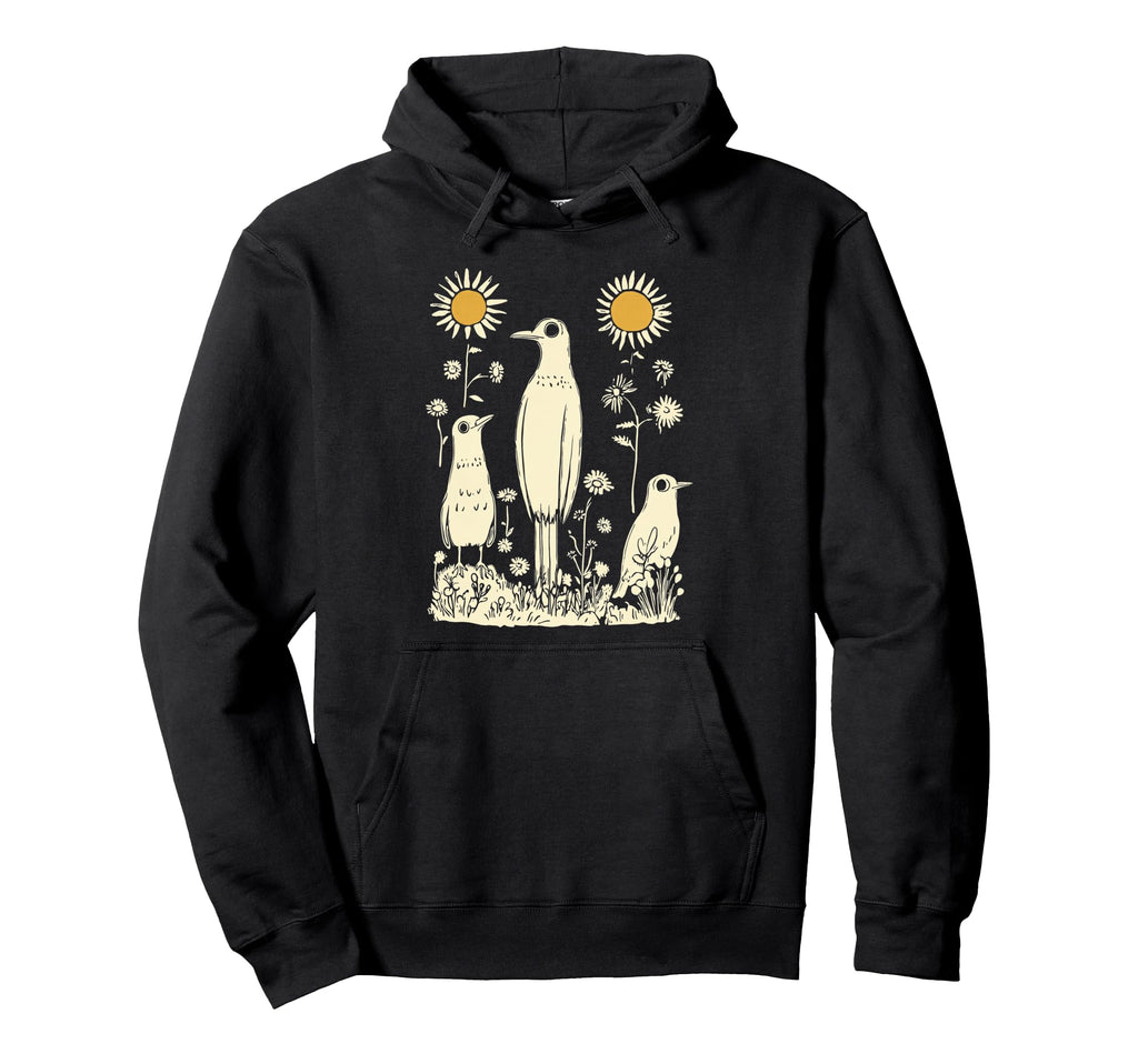Boho Birds Hoodie - Custom Art Print for Adults - T-Shirt, Sweatshirt, Hoodie