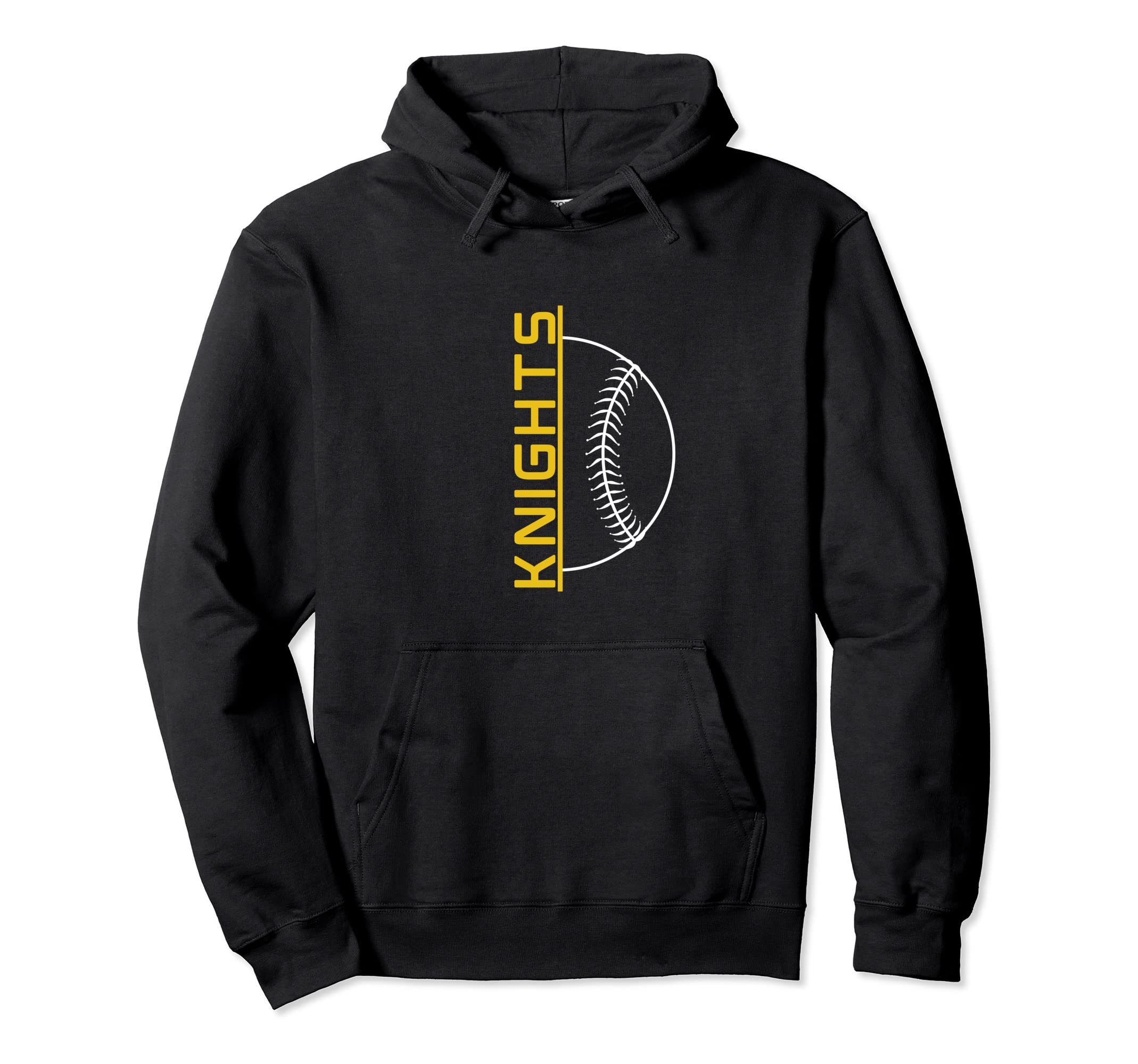 Knights Baseball Gold Varsity College Hoodie - Custom Art Print Men Women - T-Shirt, Sweatshirt, Hoodie