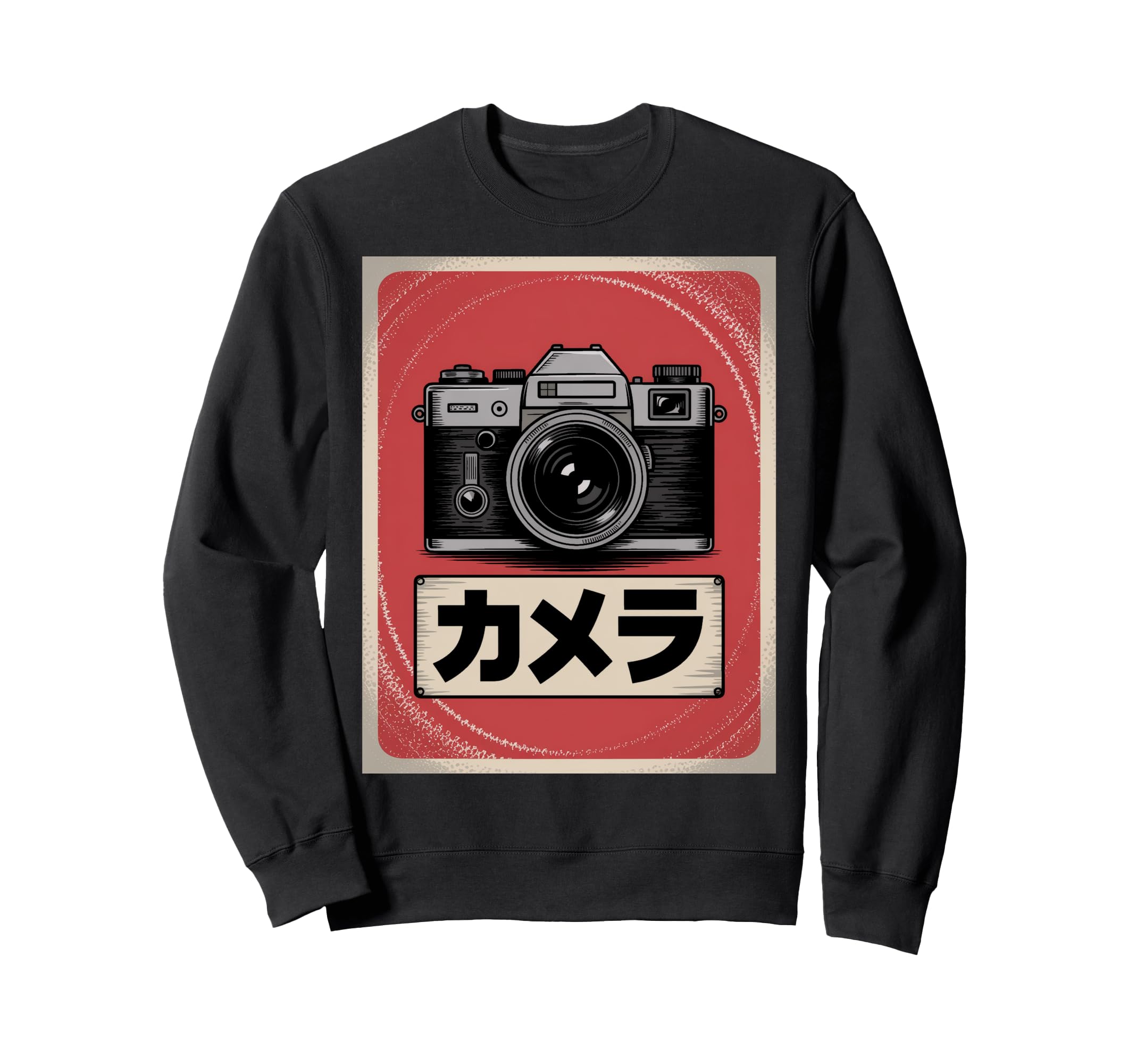 Japanese Analog Slr Camera Sweatshirt - Graphic Print for Adults - T-Shirt, Sweatshirt, Hoodie