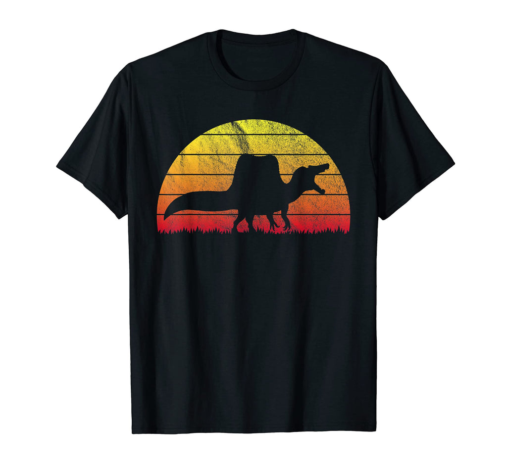 Spinosaurus Dinosaur Summer Sunset T-Shirt - Minimalist Print Men Women - T-Shirt, Sweatshirt, Hoodie