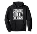 Straight Outta Texas Distressed Hoodie - Custom Art Print for Adults - T-Shirt, Sweatshirt, Hoodie