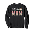 Baseball Catcher Mom Leopard Sweatshirt - Casual Everyday Wear Men Women - T-Shirt, Sweatshirt, Hoodie