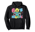 I Love 60S Music Cassette Tape 1960 Hoodie - Streetwear Style Unisex - T-Shirt, Sweatshirt, Hoodie