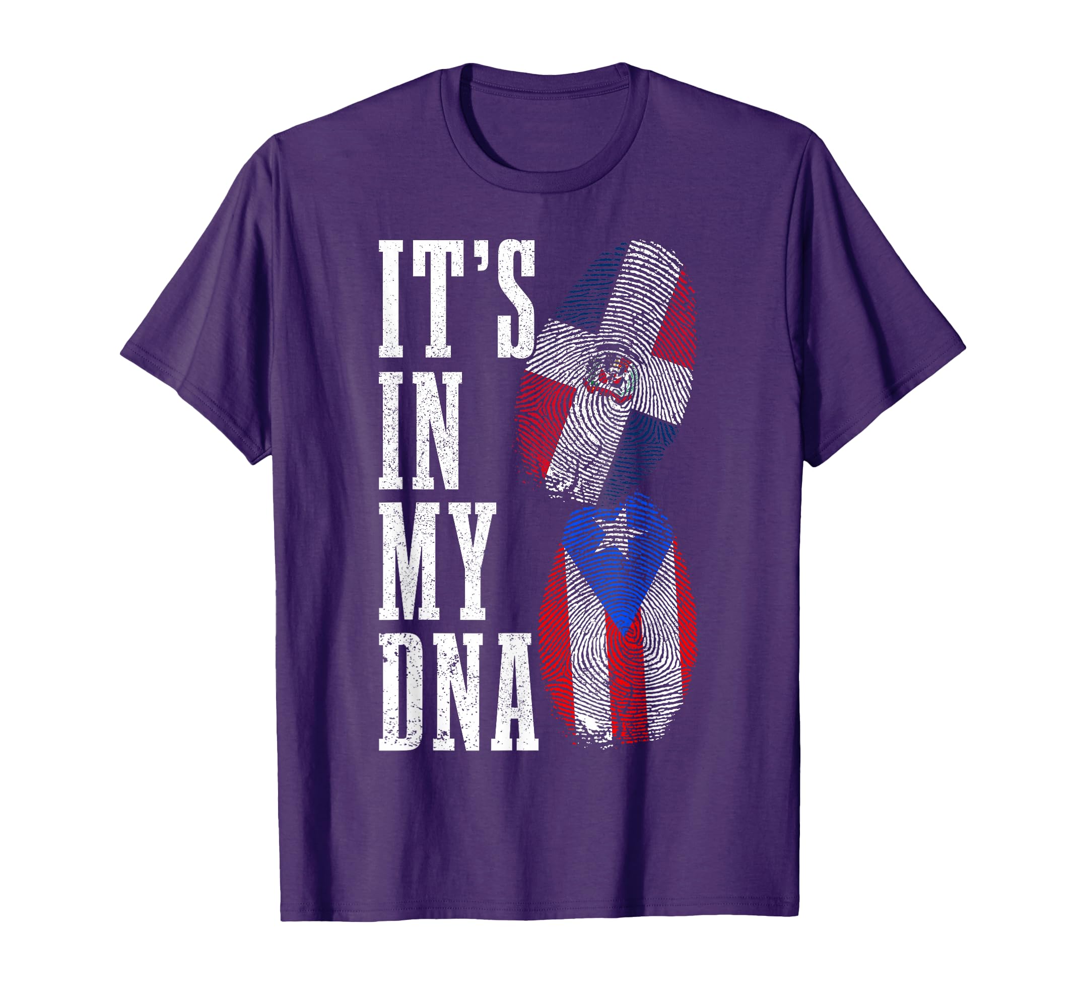Puerto Rico Dominican Republic Its My Dna T-Shirt - Graphic Print Unisex - T-Shirt, Sweatshirt, Hoodie