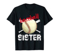 Proud Baseball Sister Baseball Biggest Fan T-Shirt - Graphic Print Unisex - T-Shirt, Sweatshirt, Hoodie