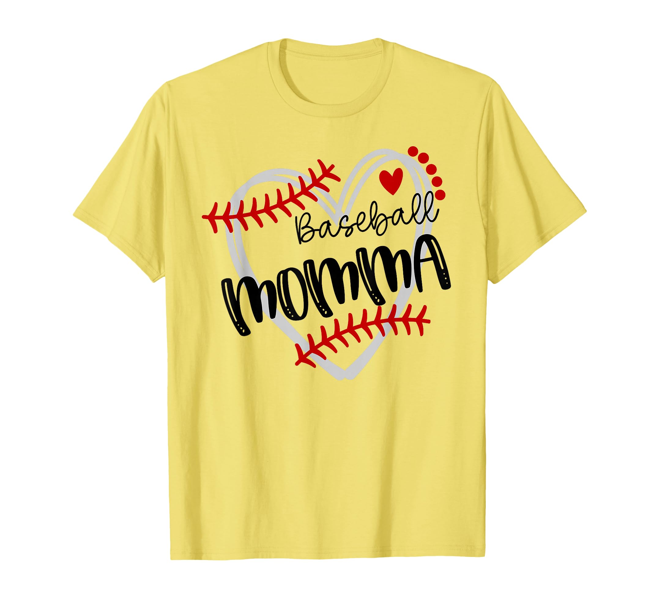 Personalized Baseball Heart Momma T-Shirt - Custom Art Print Men Women - T-Shirt, Sweatshirt, Hoodie