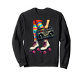 Old School Hip Hop Roller Skates Sweatshirt - Novelty Apparel Men Women - T-Shirt, Sweatshirt, Hoodie