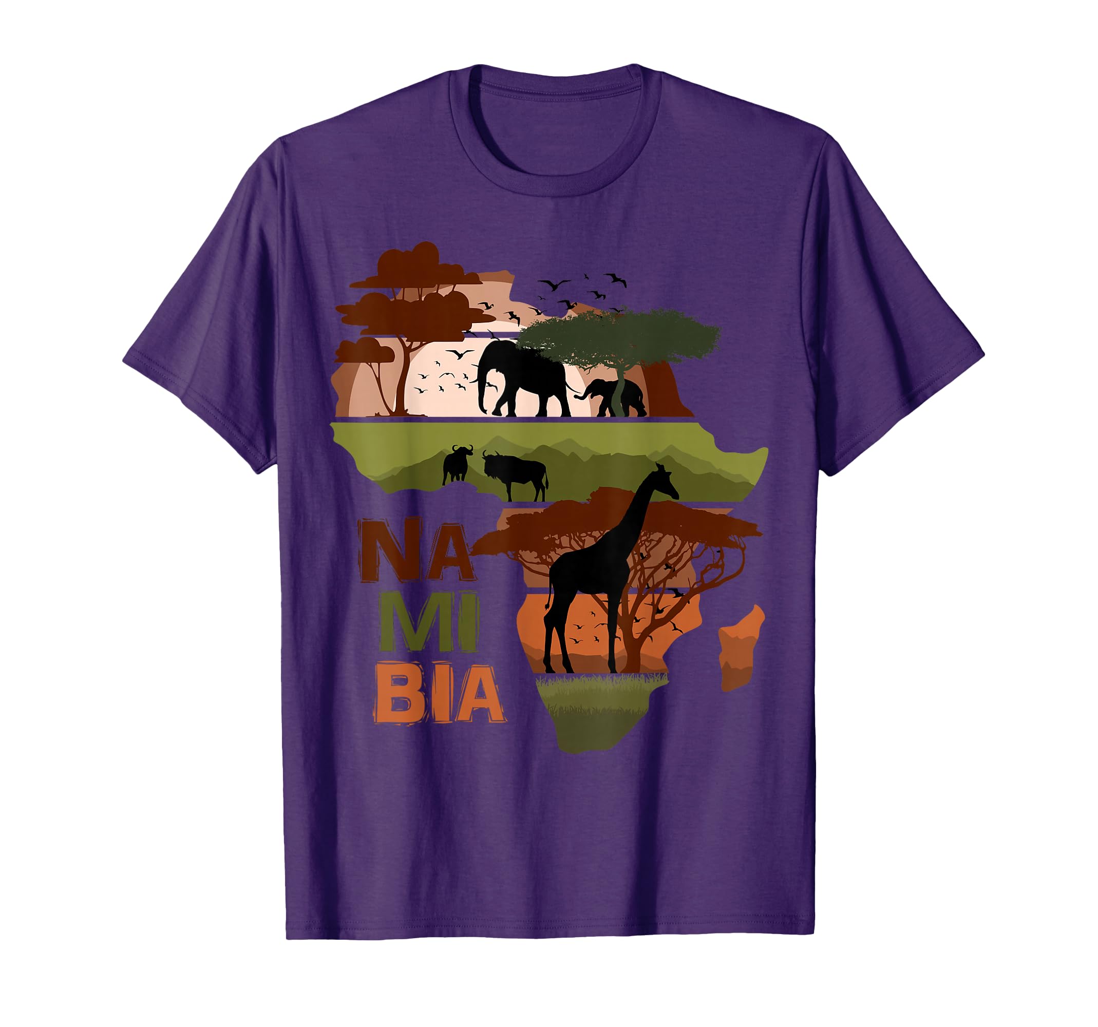 Namibia Africa Sunset Continent Nature T-Shirt - Unique Graphic for Adults - T-Shirt, Sweatshirt, Hoodie