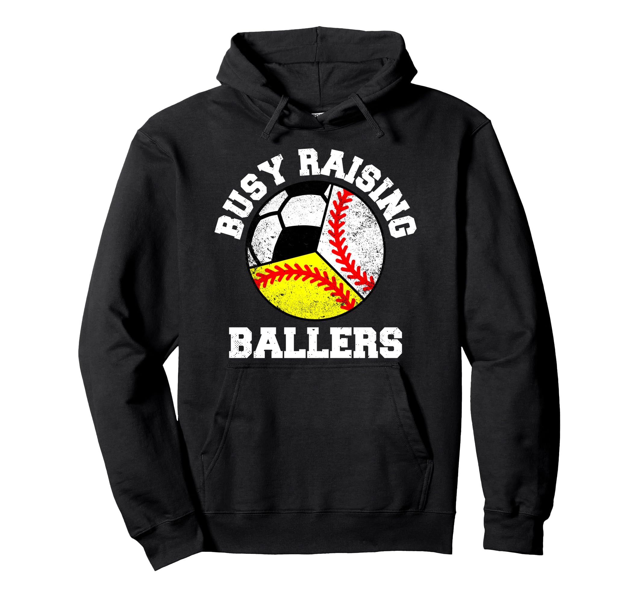 Busy Raising Ballers Funny Baseball Hoodie - Streetwear Style Men Women - T-Shirt, Sweatshirt, Hoodie