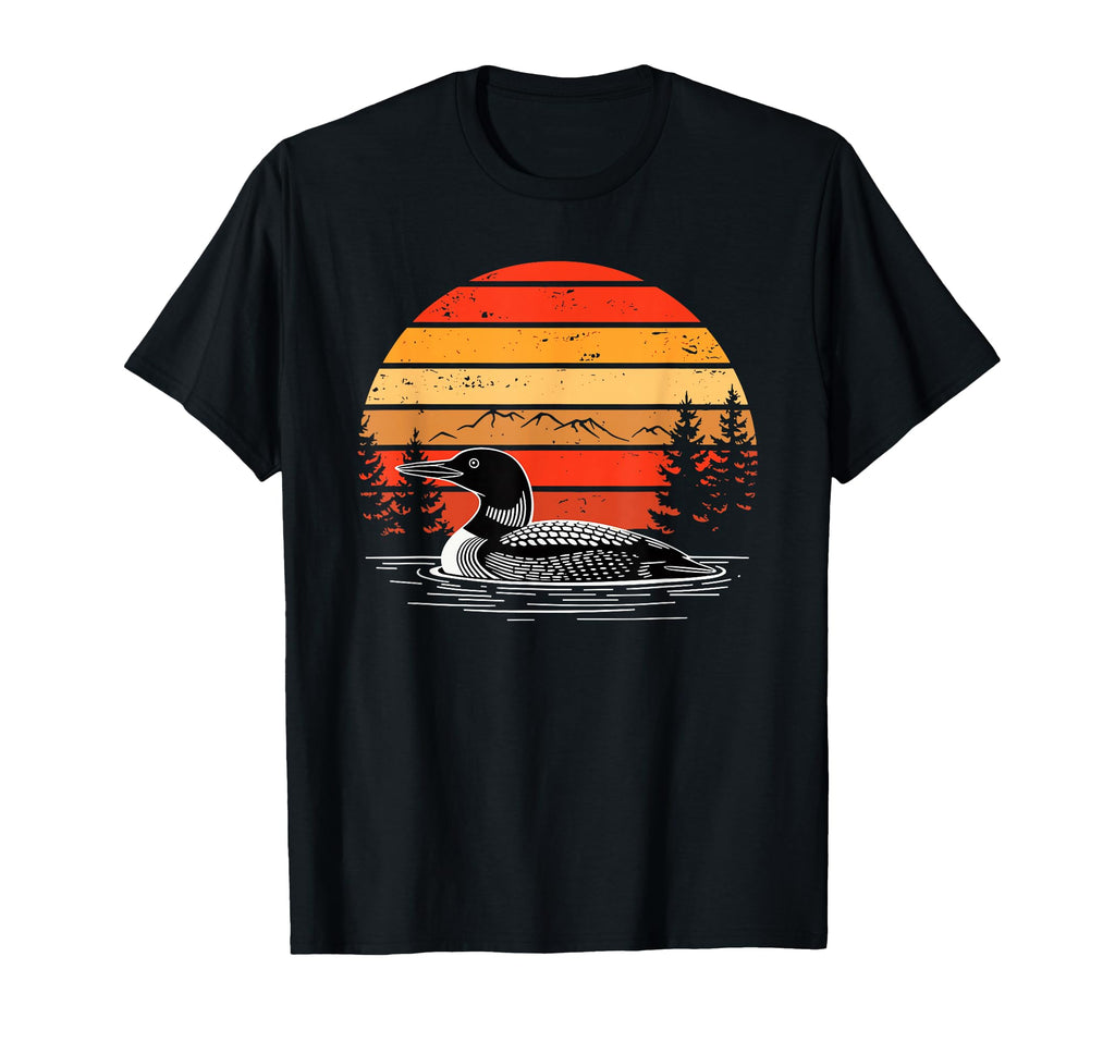 Sunset Common Loon T-Shirt - Trendy Graphic for Adults - T-Shirt, Sweatshirt, Hoodie