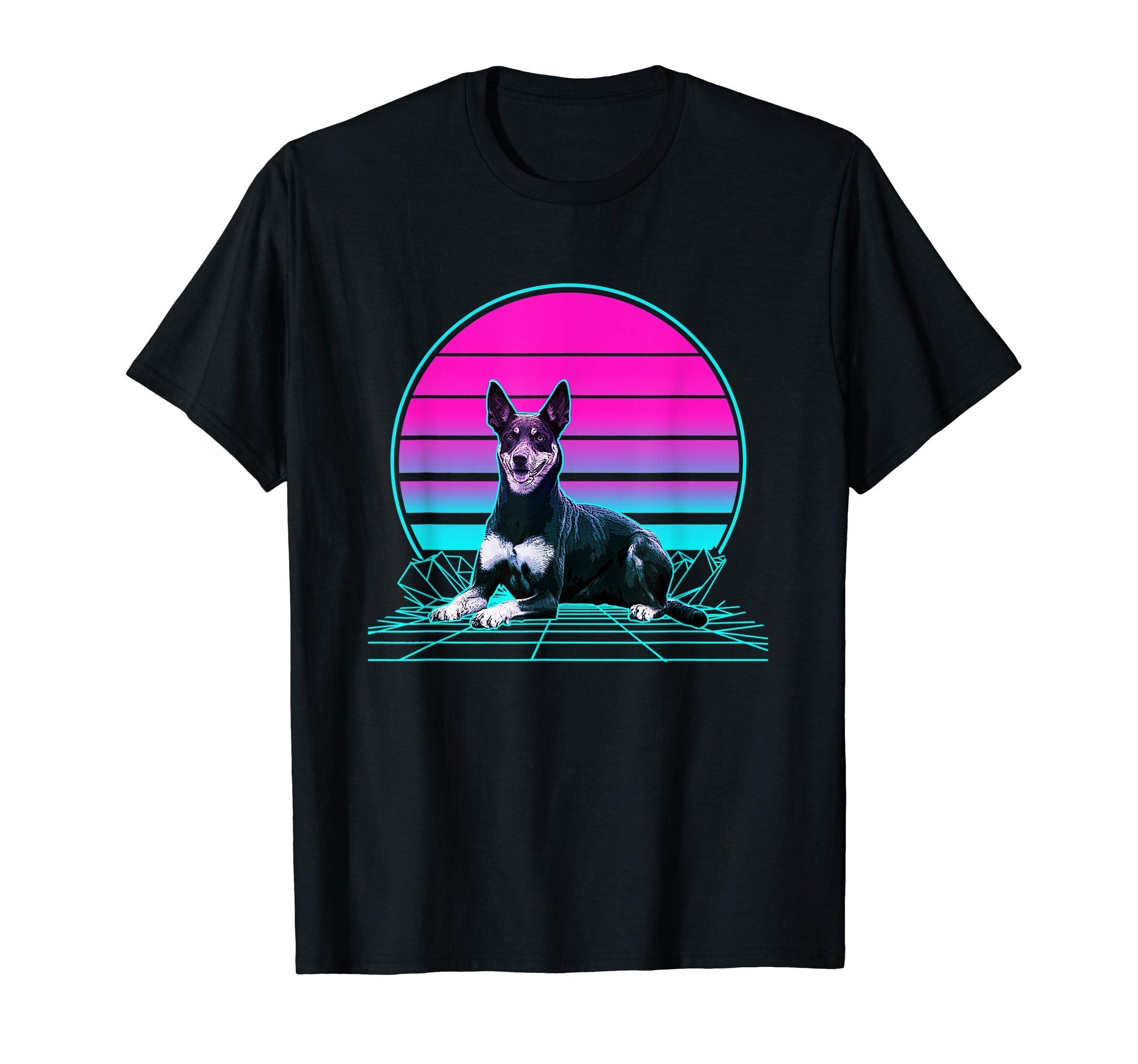 Sunset Australian Kelpie T-Shirt - Minimalist Print Men Women - T-Shirt, Sweatshirt, Hoodie