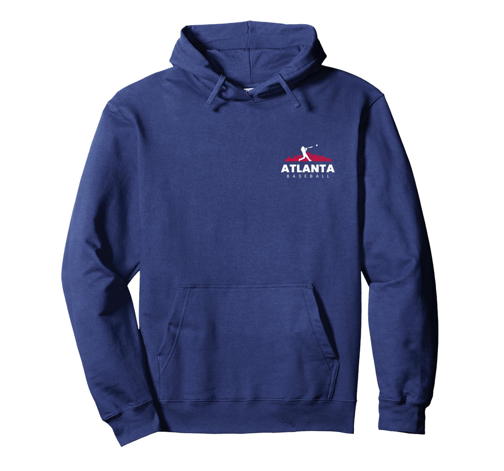 Atlanta Baseball Minimalist Baseball Lover Hoodie - Novelty Apparel Unisex - T-Shirt, Sweatshirt, Hoodie