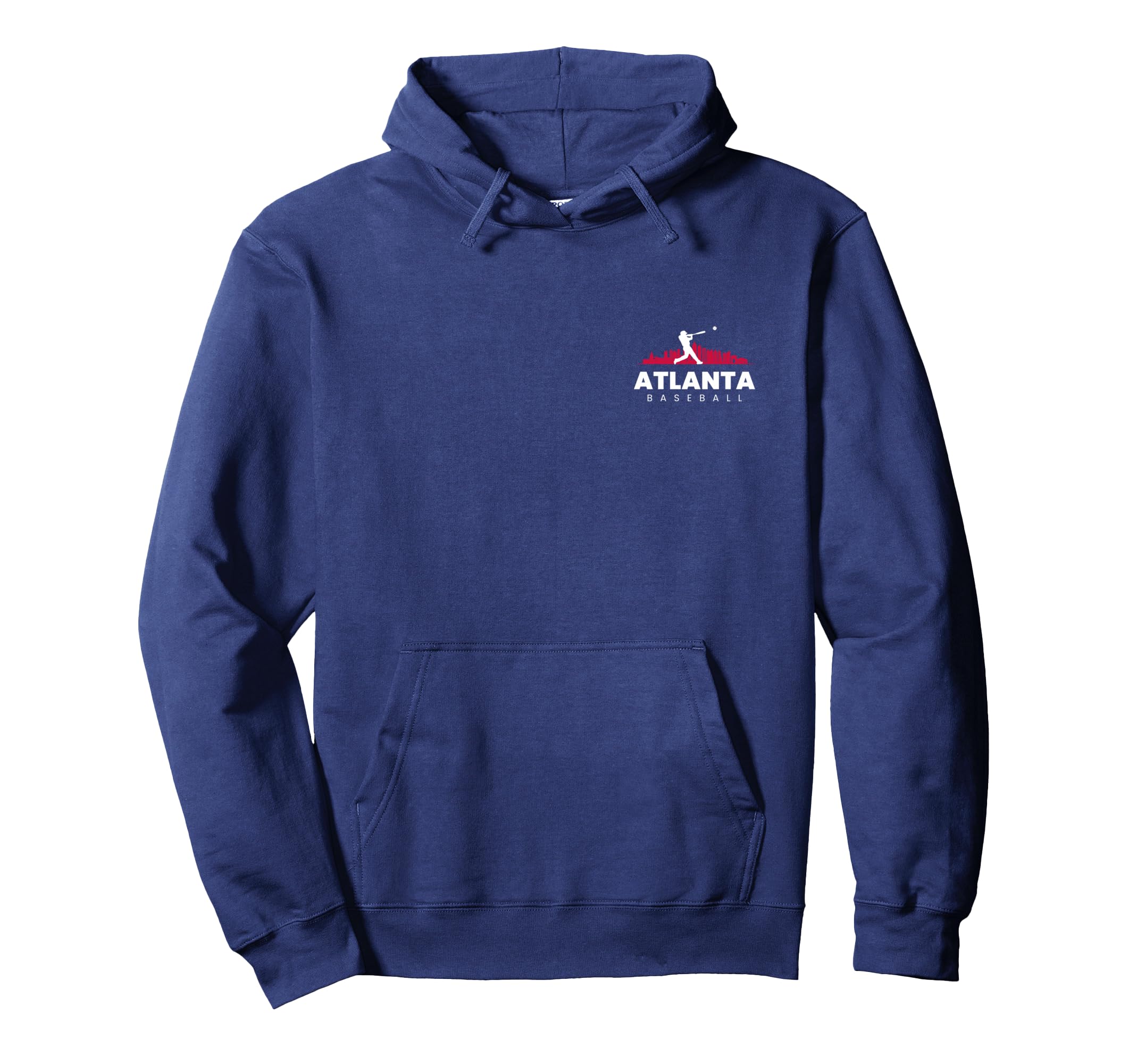Atlanta Baseball Minimalist Baseball Lover Hoodie - Novelty Apparel Unisex - T-Shirt, Sweatshirt, Hoodie