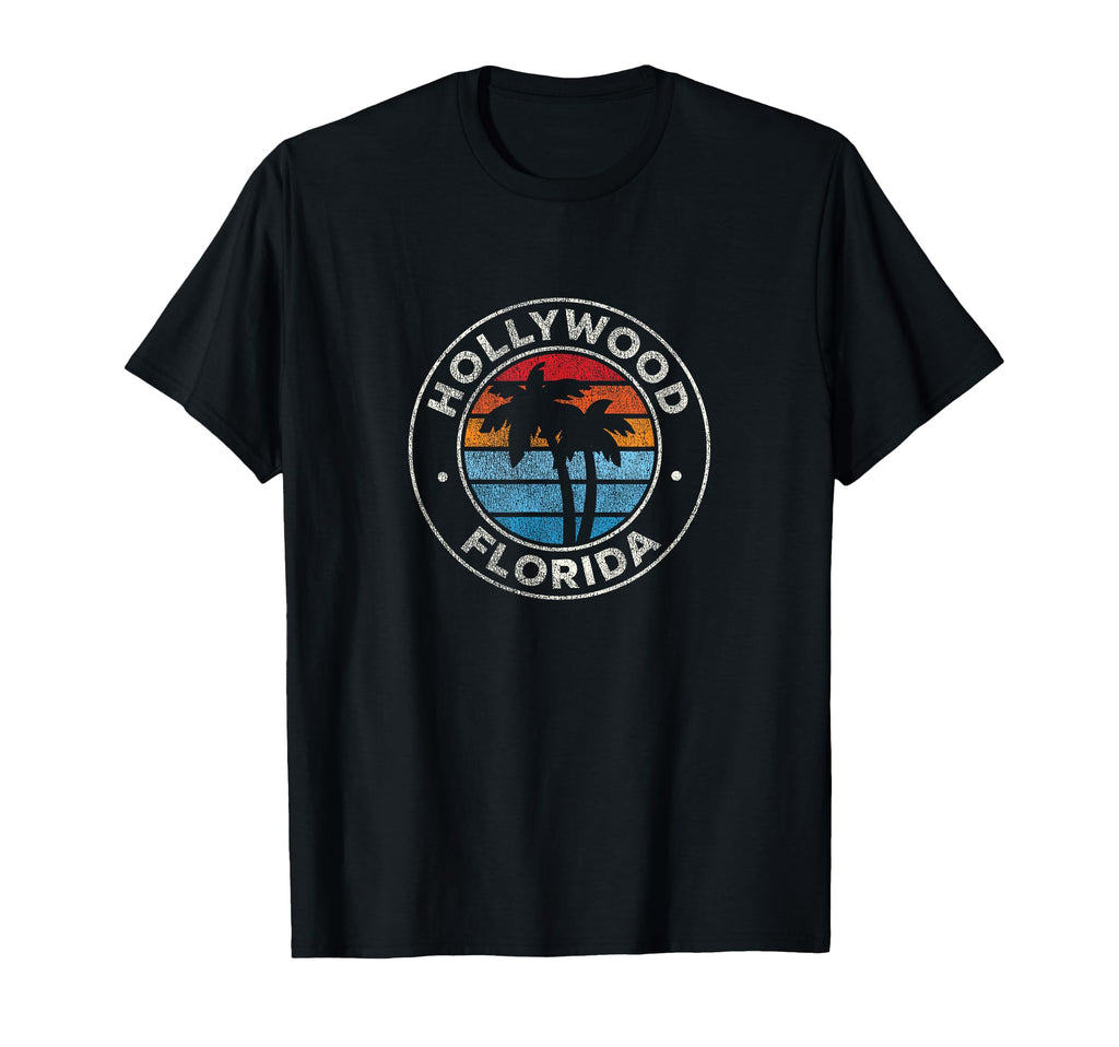 Hollywood Florida Fl 70S T-Shirt - Casual Everyday Wear Unisex - T-Shirt, Sweatshirt, Hoodie