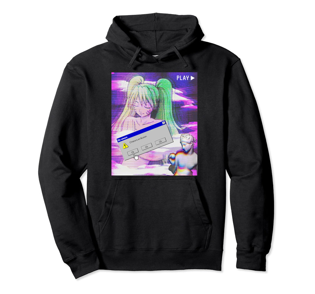 Vaporwave Aesthetic Japanese Anime Hoodie - Casual Everyday Wear for Adults - T-Shirt, Sweatshirt, Hoodie