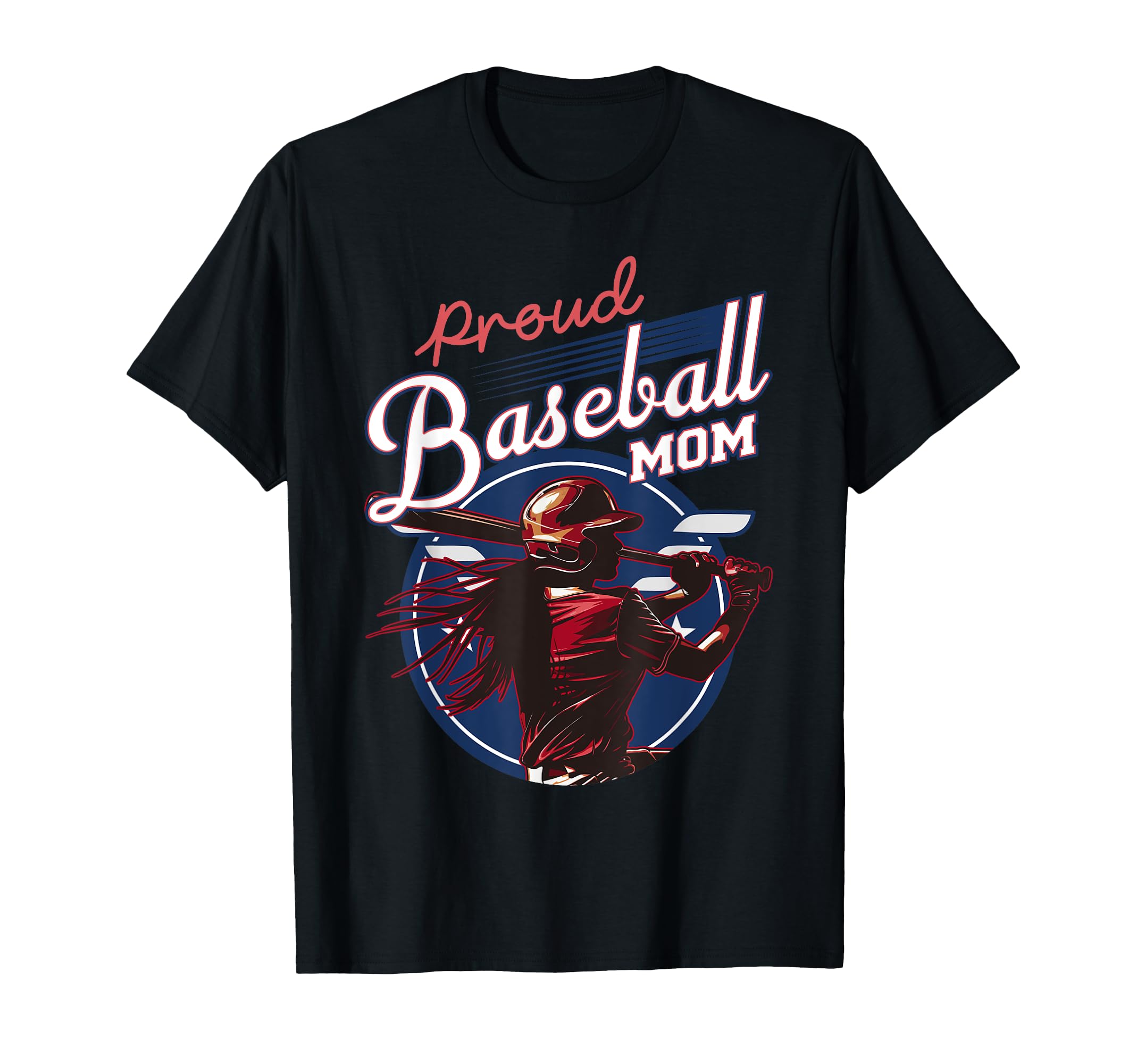 Proud Baseball Mom Sports Parent T-Shirt - Minimalist Print for Adults - T-Shirt, Sweatshirt, Hoodie