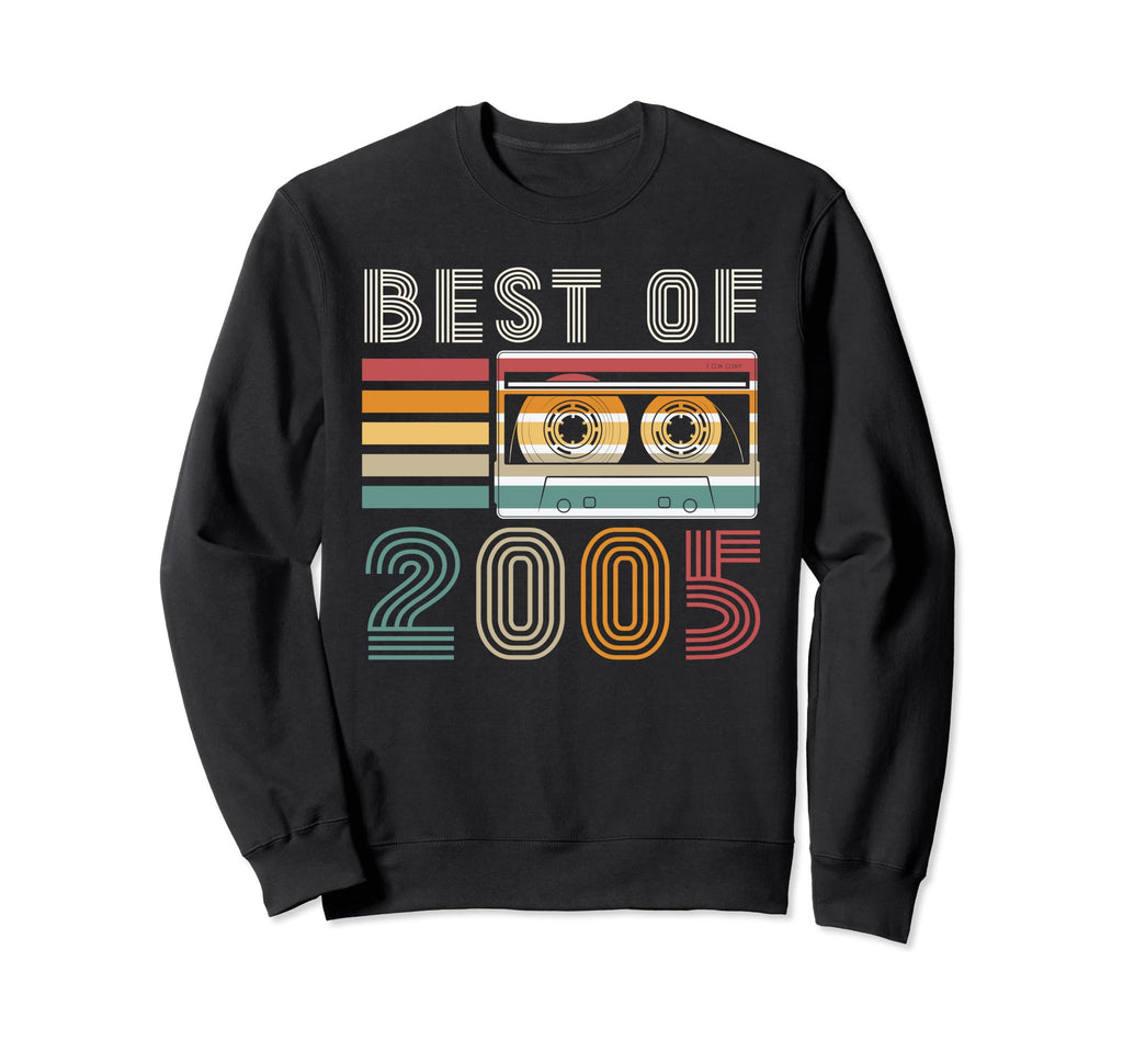 Best 2005 Cassette Tape 18 Years Old Sweatshirt - Unique Graphic Unisex - T-Shirt, Sweatshirt, Hoodie