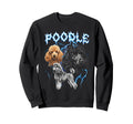 Poodle 90S Heavy Metal Dog Lover Sweatshirt - Minimalist Print for Adults - T-Shirt, Sweatshirt, Hoodie