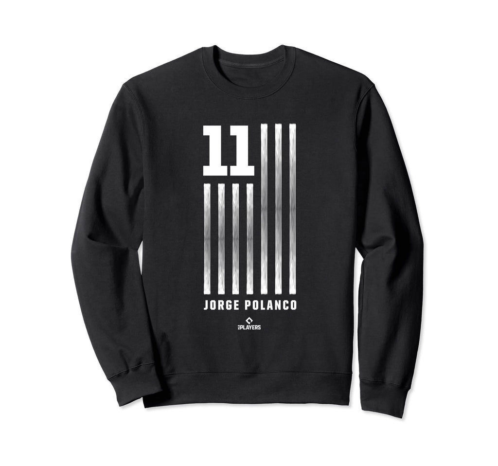 Jorge Polanco Flag Patriotic Sweatshirt - Novelty Apparel for Adults - T-Shirt, Sweatshirt, Hoodie