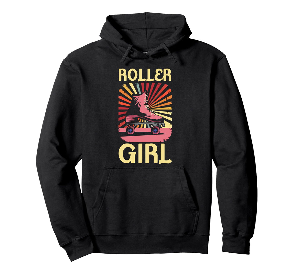 70S 80S Roller Skater Skating Skates Hoodie - Unique Graphic Men Women - T-Shirt, Sweatshirt, Hoodie