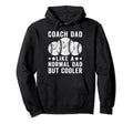 Baseball Coach Dad Like Normal Dad Hoodie - Aesthetic Graphic for Adults - T-Shirt, Sweatshirt, Hoodie