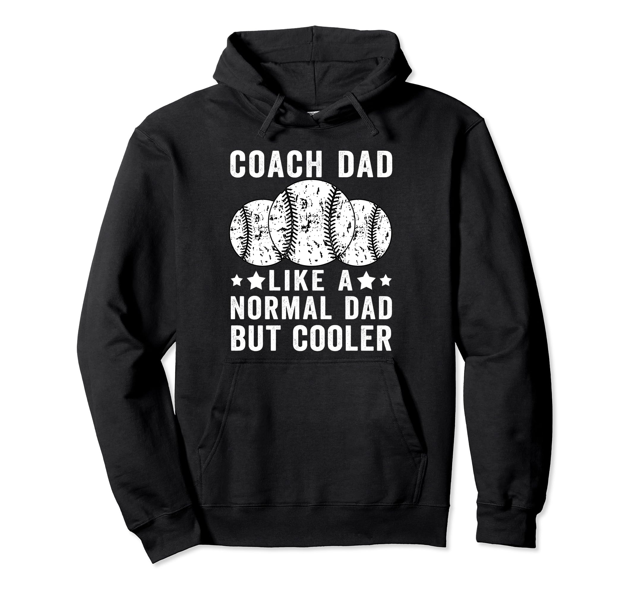 Baseball Coach Dad Like Normal Dad Hoodie - Aesthetic Graphic for Adults - T-Shirt, Sweatshirt, Hoodie