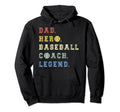 Dad Superhero Baseball Coach T-Shirt - Casual Everyday Wear for Adults - T-Shirt, Sweatshirt, Hoodie