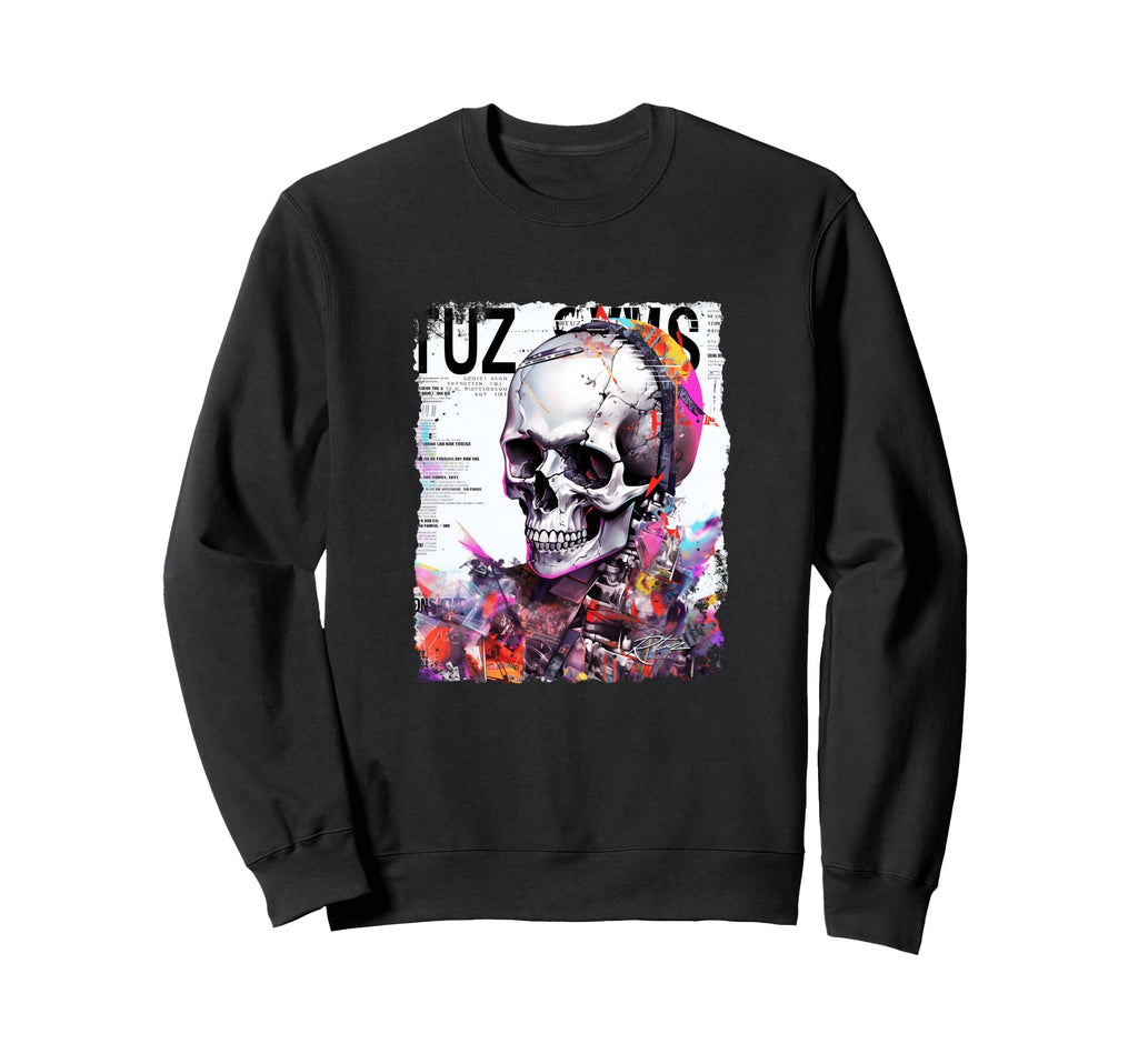 Aesthetic Streetwear Skull Sweatshirt - Aesthetic Graphic Unisex - T-Shirt, Sweatshirt, Hoodie